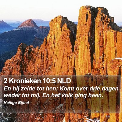 2 Kronieken 10:5 NLD Bible Verse Image