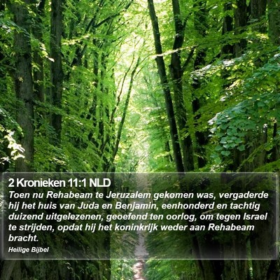 2 Kronieken 11:1 NLD Bible Verse Image
