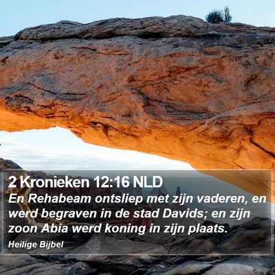 2 Kronieken 12:16 NLD Bible Verse Image