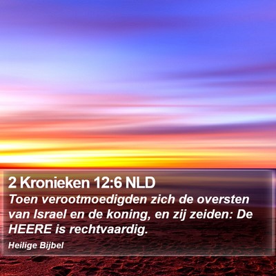 2 Kronieken 12:6 NLD Bible Verse Image