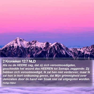 2 Kronieken 12:7 NLD Bible Verse Image