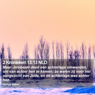 2 Kronieken 13:13 NLD Bible Verse Image