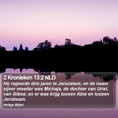 2 Kronieken 13:2 NLD Bible Verse Image