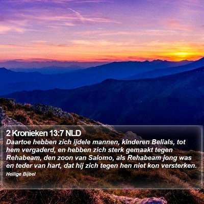 2 Kronieken 13:7 NLD Bible Verse Image
