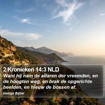 2 Kronieken 14:3 NLD Bible Verse Image