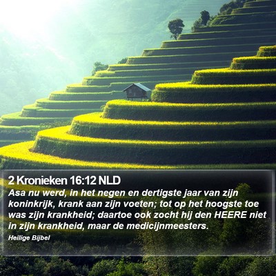 2 Kronieken 16:12 NLD Bible Verse Image