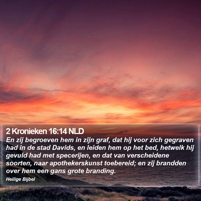 2 Kronieken 16:14 NLD Bible Verse Image