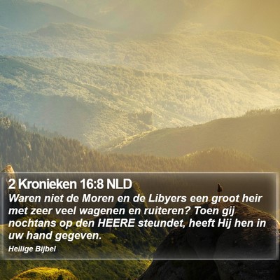 2 Kronieken 16:8 NLD Bible Verse Image