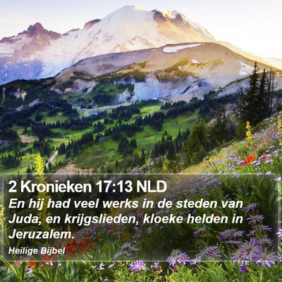 2 Kronieken 17:13 NLD Bible Verse Image