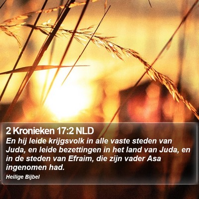 2 Kronieken 17:2 NLD Bible Verse Image