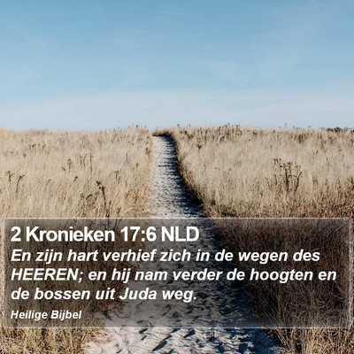2 Kronieken 17:6 NLD Bible Verse Image