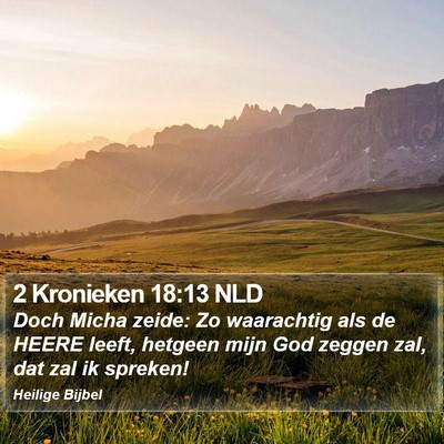 2 Kronieken 18:13 NLD Bible Verse Image