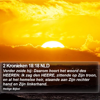 2 Kronieken 18:18 NLD Bible Verse Image
