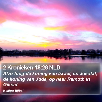 2 Kronieken 18:28 NLD Bible Verse Image