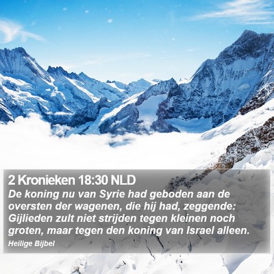 2 Kronieken 18:30 NLD Bible Verse Image