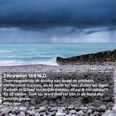 2 Kronieken 18:5 NLD Bible Verse Image
