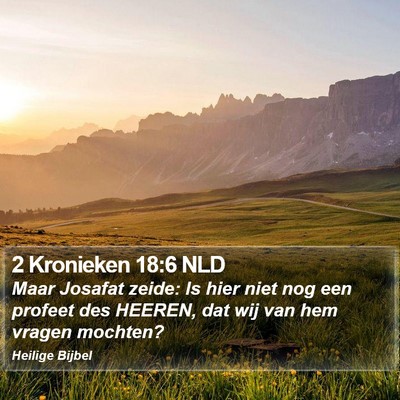 2 Kronieken 18:6 NLD Bible Verse Image