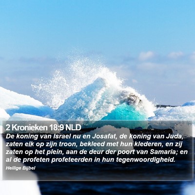 2 Kronieken 18:9 NLD Bible Verse Image