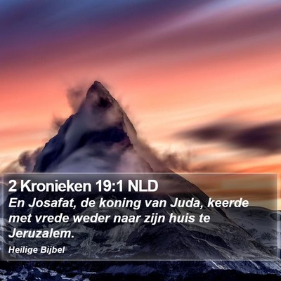 2 Kronieken 19:1 NLD Bible Verse Image