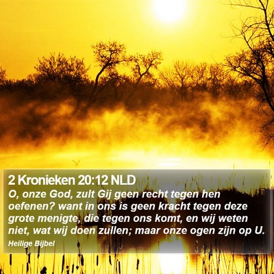 2 Kronieken 20:12 NLD Bible Verse Image