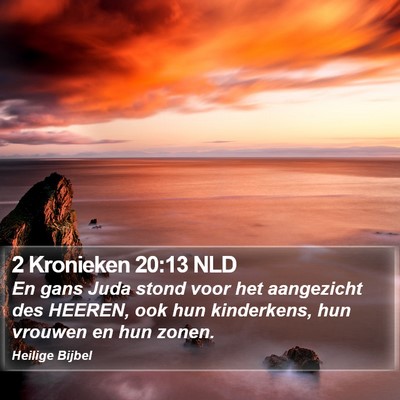 2 Kronieken 20:13 NLD Bible Verse Image