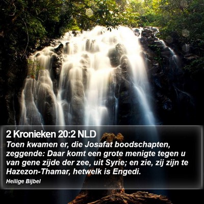 2 Kronieken 20:2 NLD Bible Verse Image