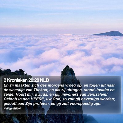 2 Kronieken 20:20 NLD Bible Verse Image