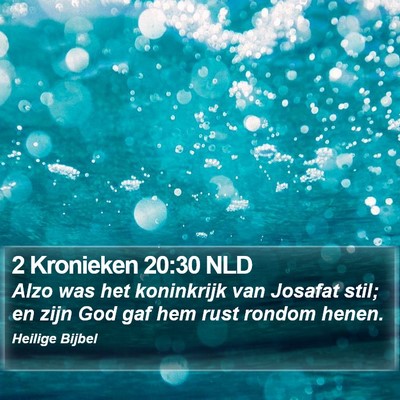 2 Kronieken 20:30 NLD Bible Verse Image