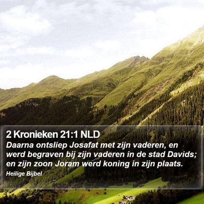 2 Kronieken 21:1 NLD Bible Verse Image