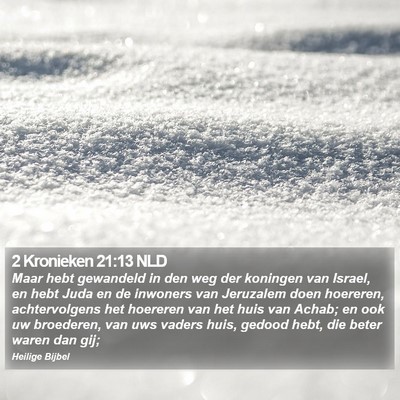 2 Kronieken 21:13 NLD Bible Verse Image