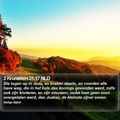 2 Kronieken 21:17 NLD Bible Verse Image