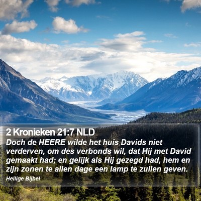 2 Kronieken 21:7 NLD Bible Verse Image