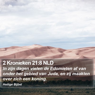 2 Kronieken 21:8 NLD Bible Verse Image
