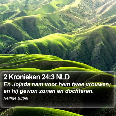 2 Kronieken 24:3 NLD Bible Verse Image