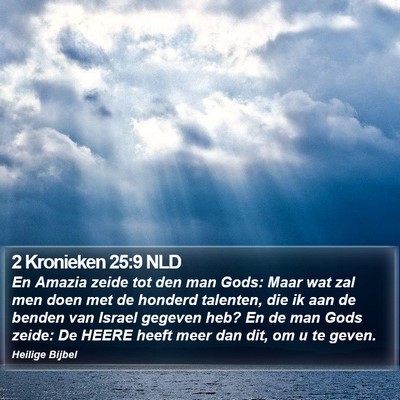 2 Kronieken 25:9 NLD Bible Verse Image