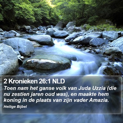 2 Kronieken 26:1 NLD Bible Verse Image