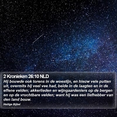 2 Kronieken 26:10 NLD Bible Verse Image