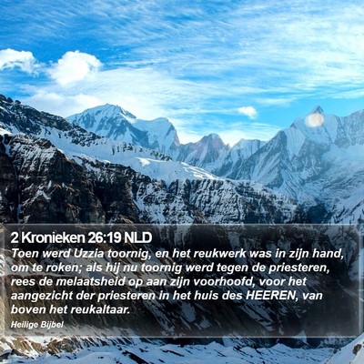 2 Kronieken 26:19 NLD Bible Verse Image