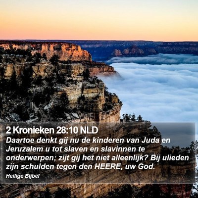 2 Kronieken 28:10 NLD Bible Verse Image