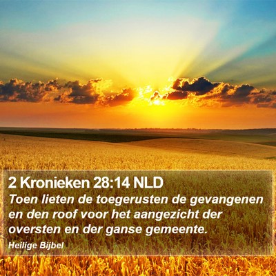 2 Kronieken 28:14 NLD Bible Verse Image