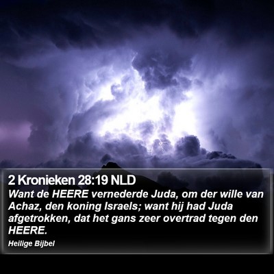 2 Kronieken 28:19 NLD Bible Verse Image