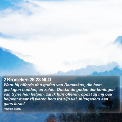 2 Kronieken 28:23 NLD Bible Verse Image