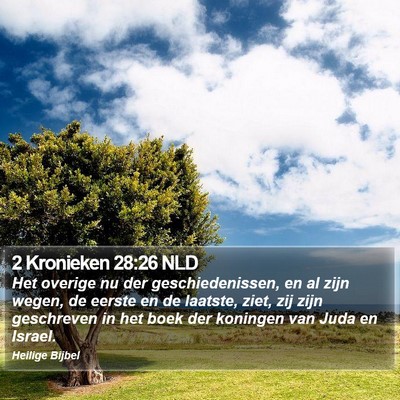 2 Kronieken 28:26 NLD Bible Verse Image