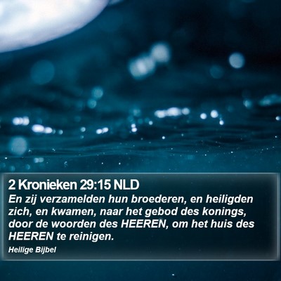 2 Kronieken 29:15 NLD Bible Verse Image