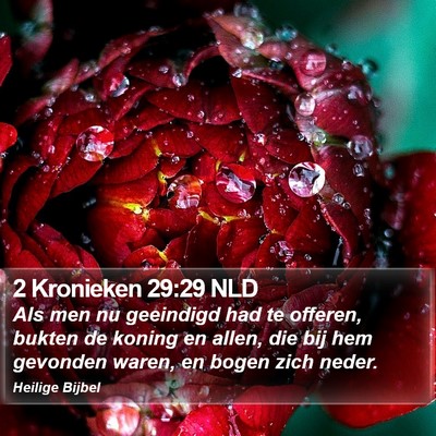 2 Kronieken 29:29 NLD Bible Verse Image