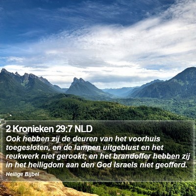 2 Kronieken 29:7 NLD Bible Verse Image
