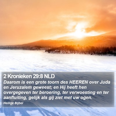 2 Kronieken 29:8 NLD Bible Verse Image