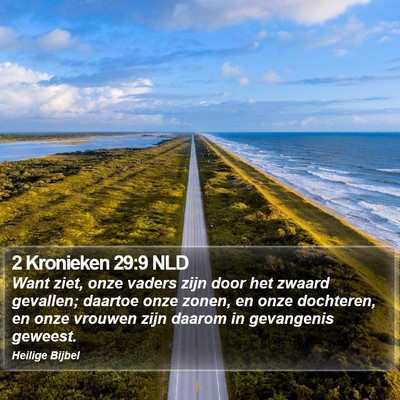 2 Kronieken 29:9 NLD Bible Verse Image