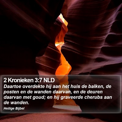 2 Kronieken 3:7 NLD Bible Verse Image
