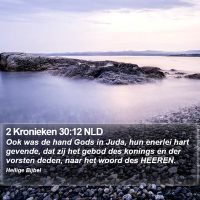 2 Kronieken 30:12 NLD Bible Verse Image